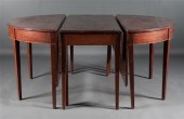 Federal inlaid mahogany three-