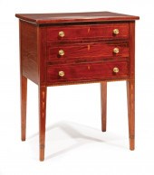 FEDERAL INLAID MAHOGANY WORKTA