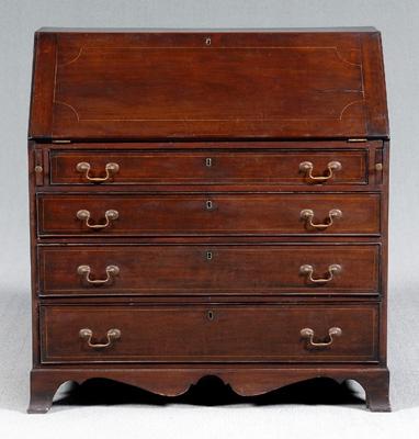 Federal inlaid slant-front desk,
