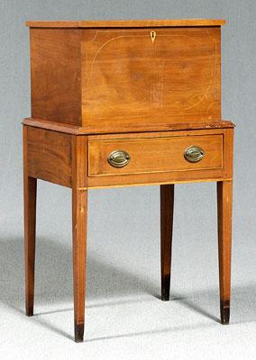Federal inlaid walnut cellaret,