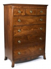 FEDERAL INLAID WALNUT TALL CHE