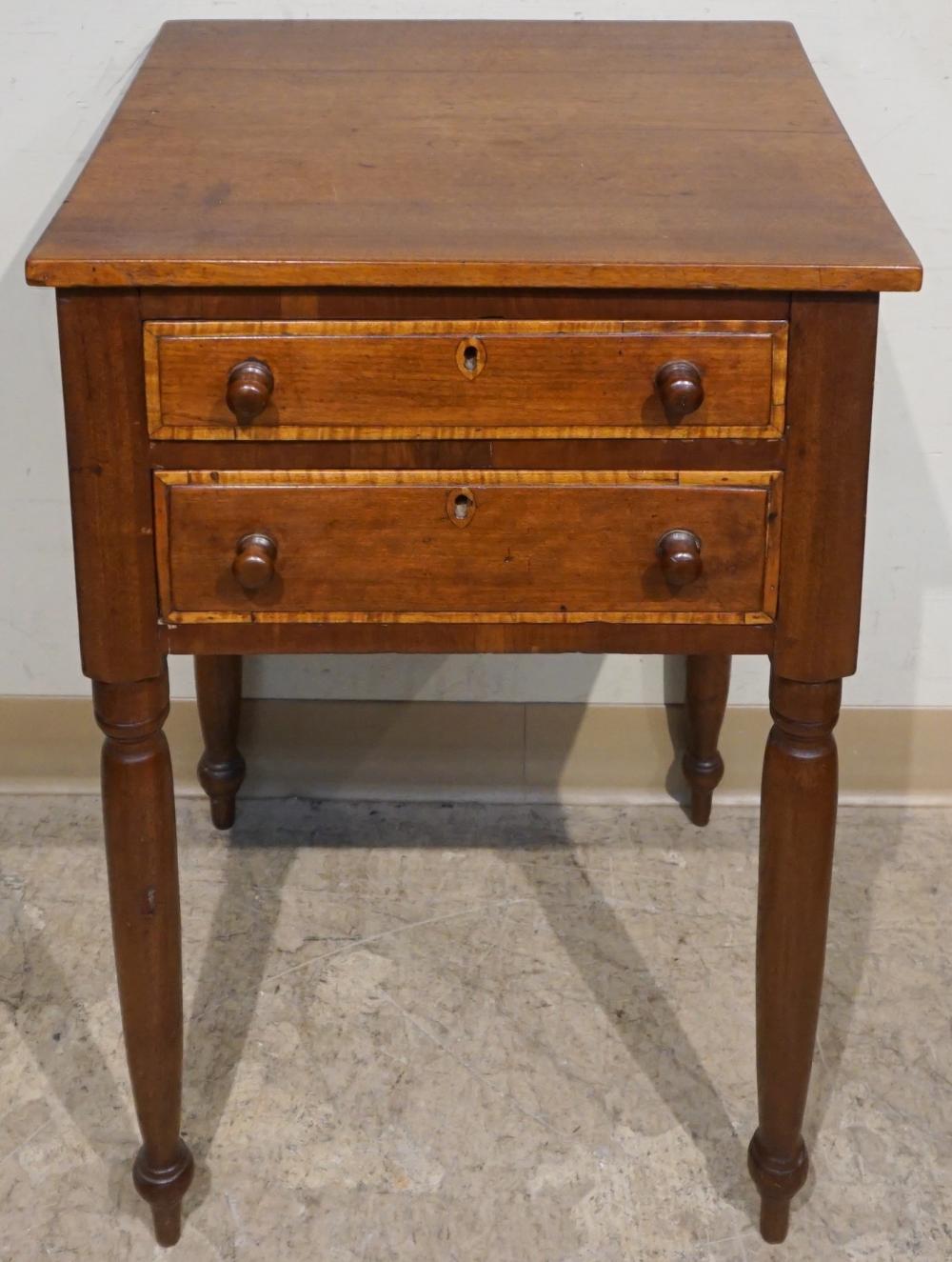 FEDERAL INLAID WALNUT TWO-DRAWER