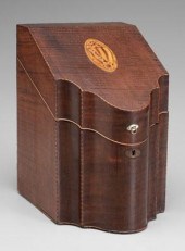 Federal knife box, figured fru
