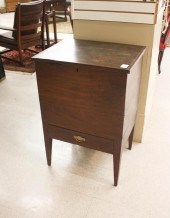 FEDERAL LIFT-TOP WALNUT CELLAR