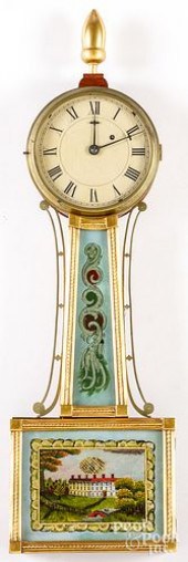 FEDERAL MAHOGANY BANJO CLOCK,