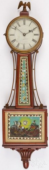 FEDERAL MAHOGANY BANJO CLOCK,