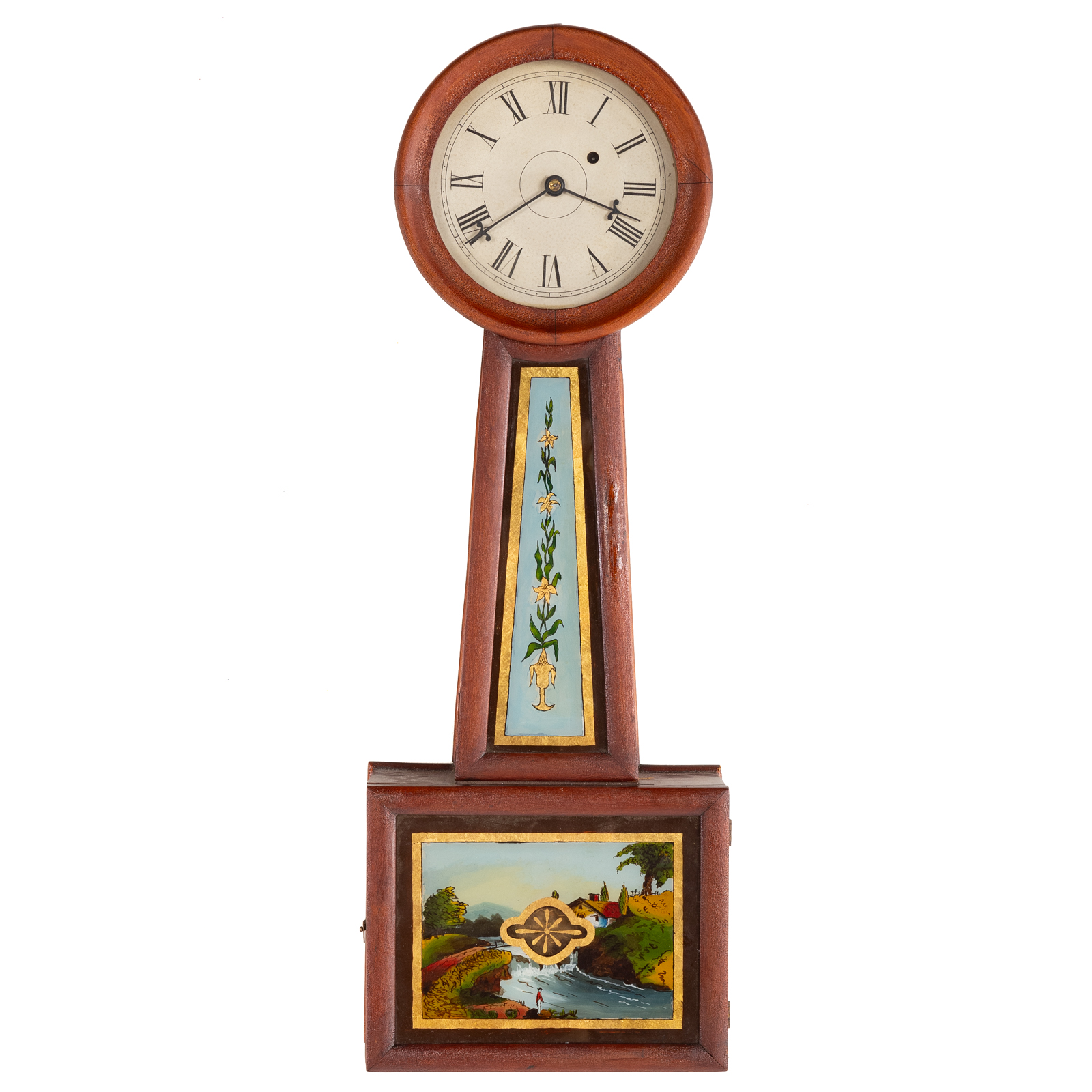 FEDERAL MAHOGANY BANJO CLOCK