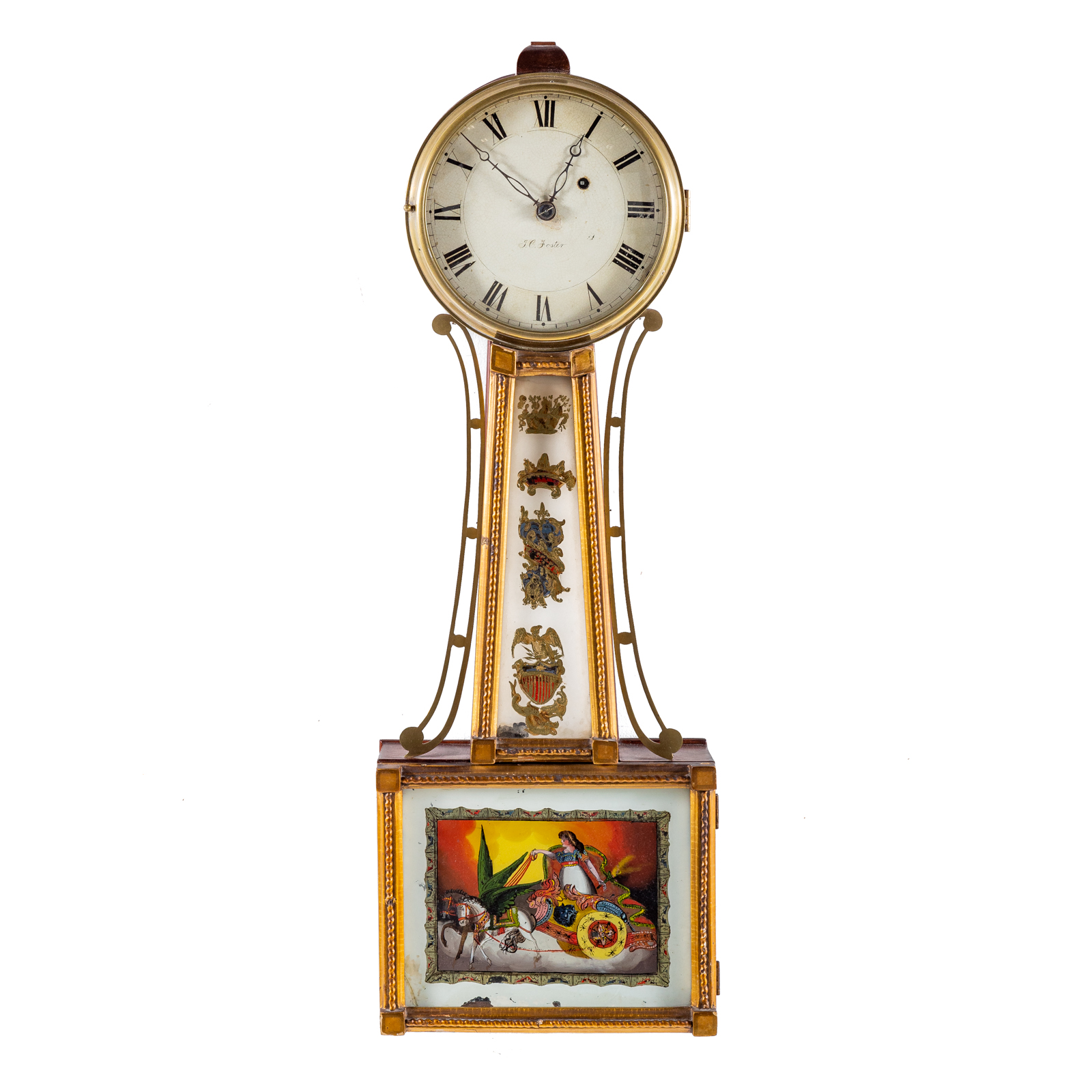 FEDERAL MAHOGANY BANJO CLOCK