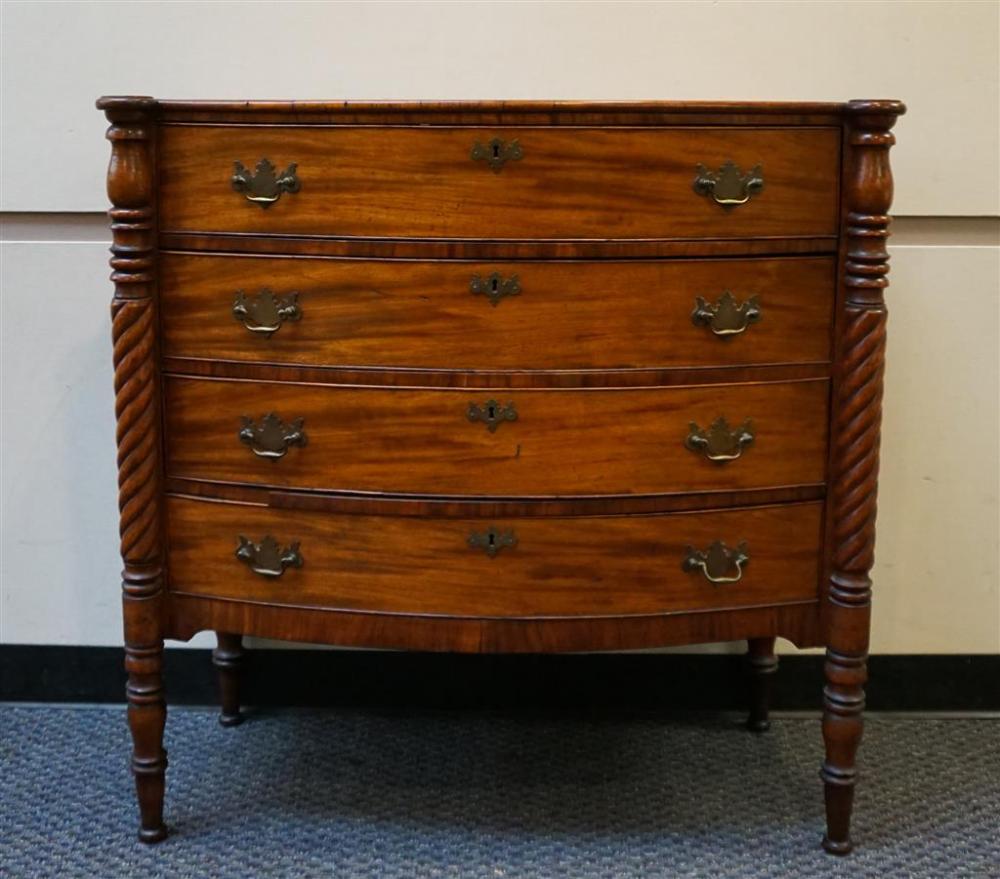 FEDERAL MAHOGANY BOW-FRONT