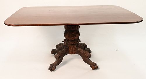 FEDERAL MAHOGANY BREAKFAST TOP