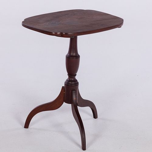 FEDERAL MAHOGANY CANDLESTAND, C.