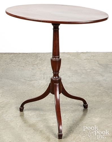 FEDERAL MAHOGANY CANDLESTAND, CA.