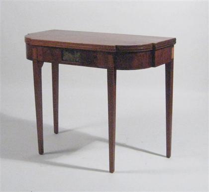 Federal mahogany card table   