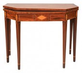 FEDERAL MAHOGANY CARD TABLE, H