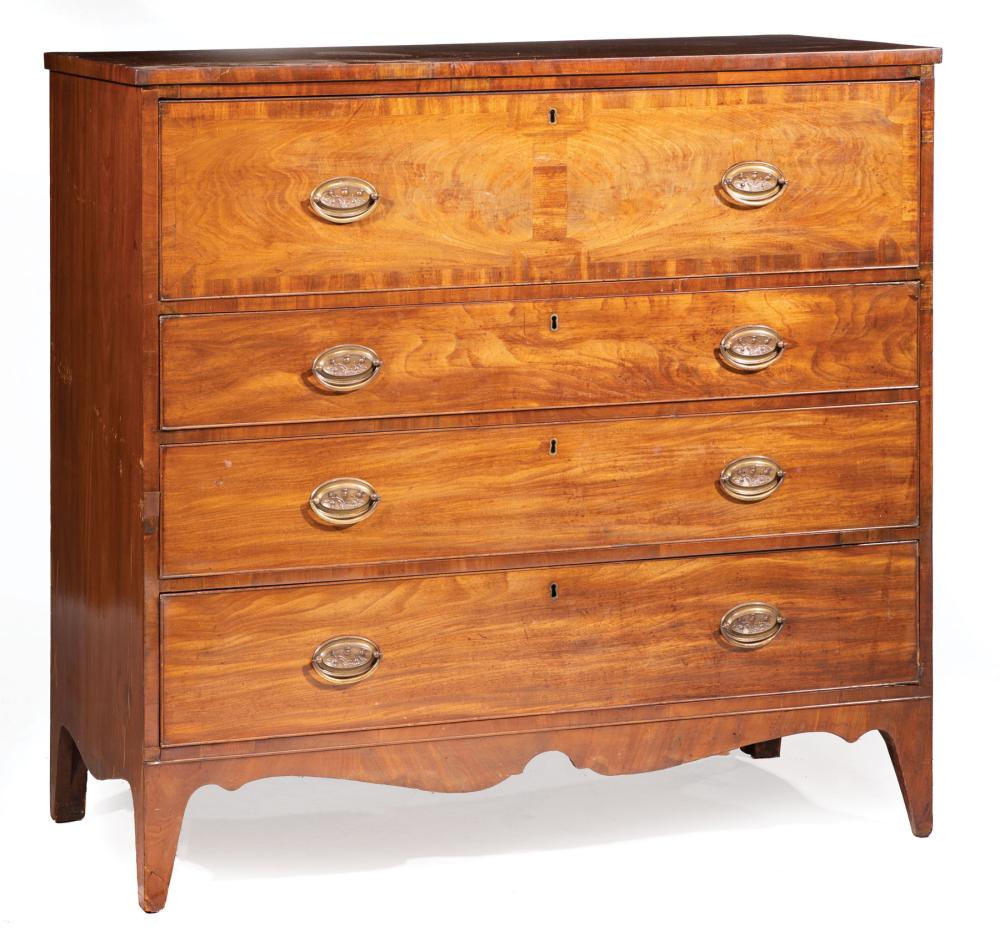 FEDERAL MAHOGANY CHEST OF