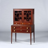 Federal Mahogany Desk and Book