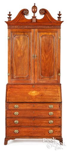 FEDERAL MAHOGANY DESK AND