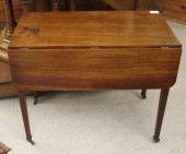 FEDERAL MAHOGANY DROP-LEAF PEM