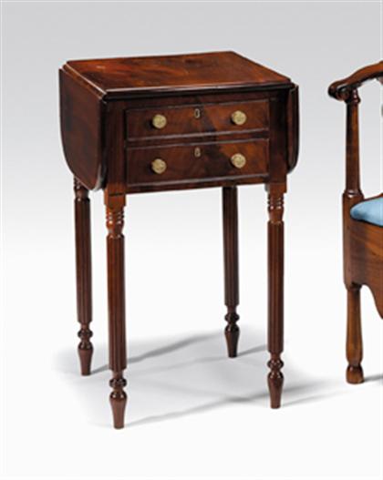 Federal mahogany drop leaf work