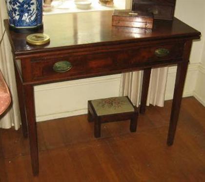 Federal mahogany folding top card