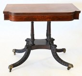 FEDERAL MAHOGANY GAME TABLEON