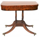 FEDERAL MAHOGANY GAME TABLESET