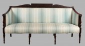 FEDERAL MAHOGANY SETTEE, BOSTO