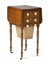 FEDERAL MAHOGANY SEWING STAND.