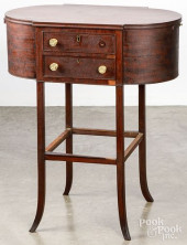 FEDERAL MAHOGANY SEWING STAND,
