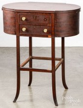 FEDERAL MAHOGANY SEWING STAND,