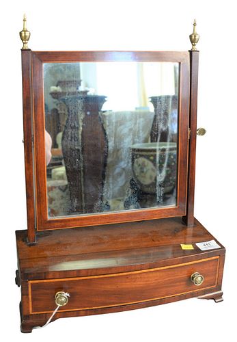 FEDERAL MAHOGANY SHAVING MIRROR