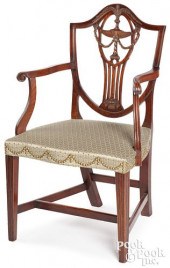 FEDERAL MAHOGANY SHIELD-BACK A