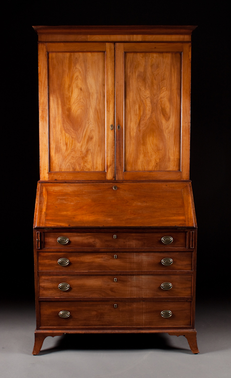 Federal mahogany slant-front