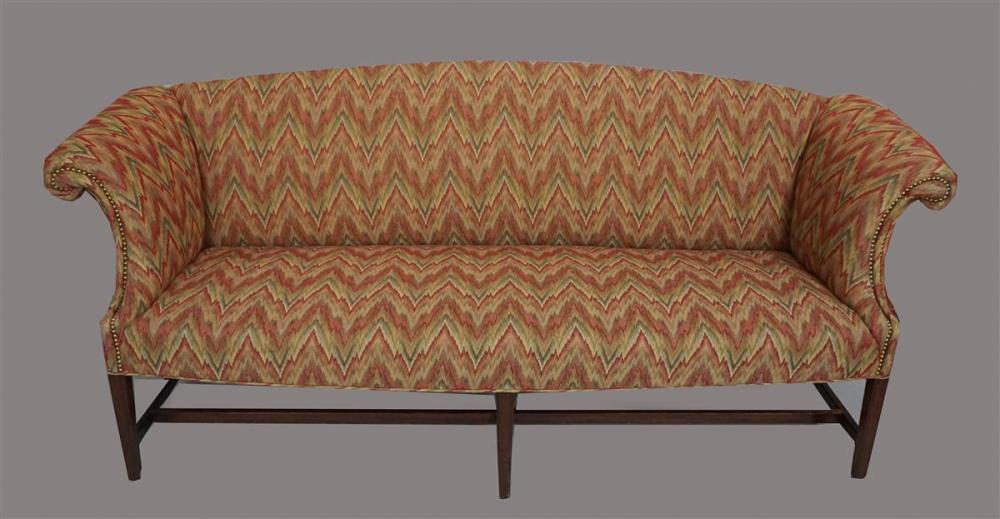 FEDERAL MAHOGANY SOFA WITH FLAME