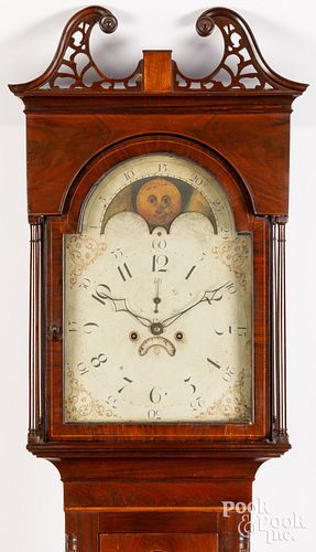 FEDERAL MAHOGANY TALL CASE CLOCK,