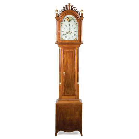 Federal Mahogany Tall Case Clock