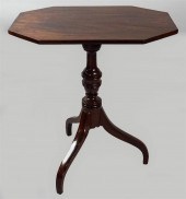 FEDERAL MAHOGANY TILT TOP CAND