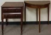 FEDERAL MAHOGANY TWO-DRAWER WO