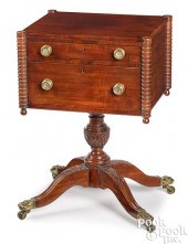 FEDERAL MAHOGANY TWO-DRAWER WO