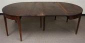 FEDERAL MAHOGANY TWO-PART BANQ