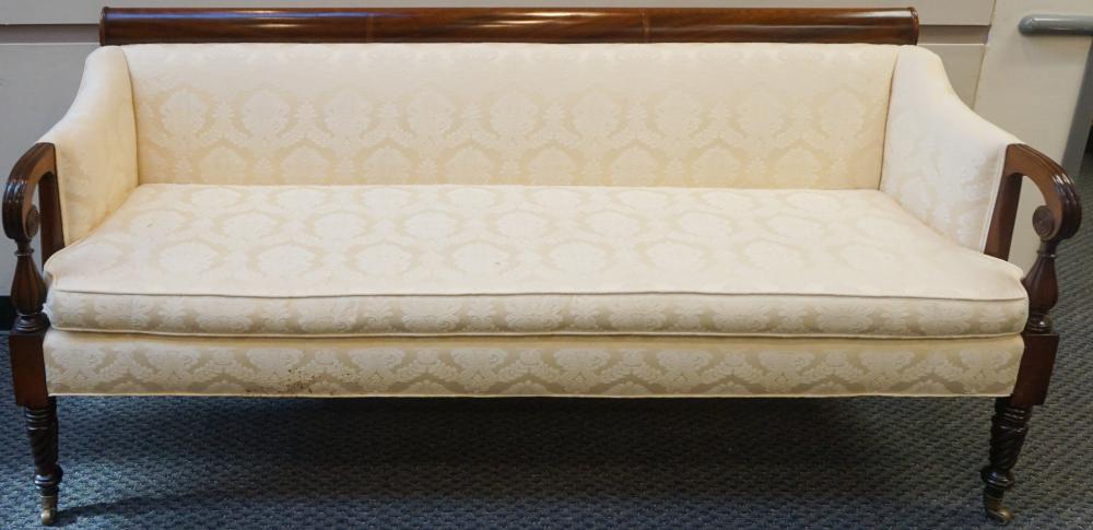 FEDERAL MAHOGANY UPHOLSTERED