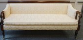 FEDERAL MAHOGANY UPHOLSTERED S