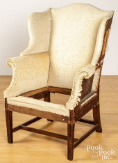 FEDERAL MAHOGANY WING CHAIR, C