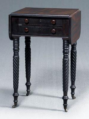 Federal mahogany work table,