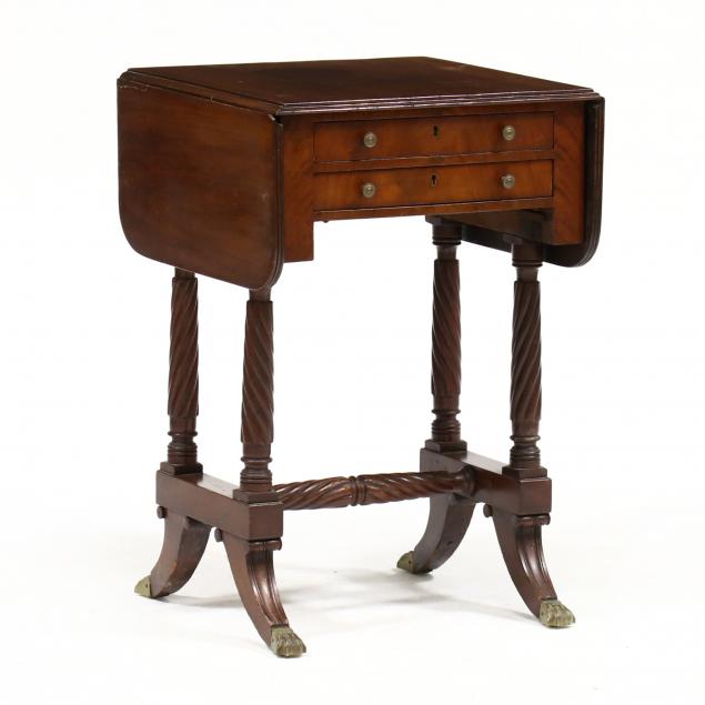 FEDERAL MAHOGANY WORK TABLE New