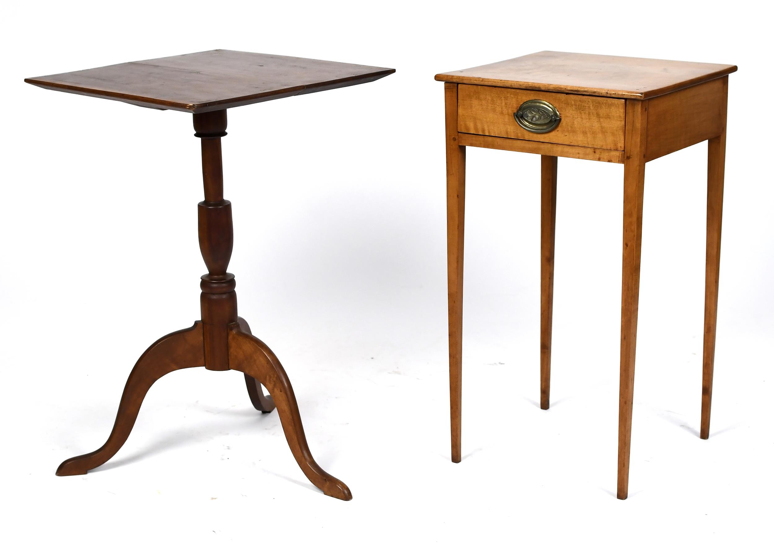 FEDERAL MAPLE ONE DRAWER STAND &