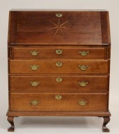 FEDERAL MAPLE SLANT FRONT DESK