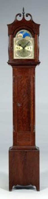 Federal musical tall case cloc