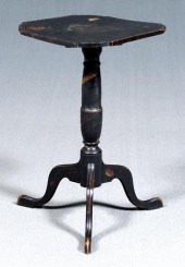 Federal paint-decorated candle