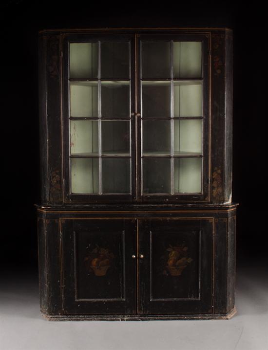 Federal painted wood glazed panel